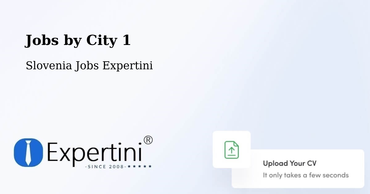 City Jobs in Slovenia - Expertini